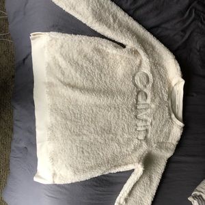 Calvin Klein White cotton sweater